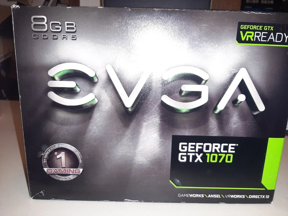 LOOK EVGA GTX 1070 "BOX ONLY NO GRAPHICS CARD BOX ONLY" - Image 1 of 1