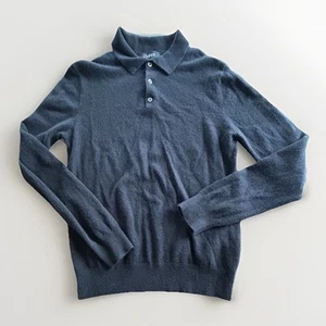 Quitte Mongolian Cashmere Polo Sweater Herren Small Schwarz Pullover Weich - Bild 1 von 8