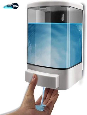 Soap Dispenser Wall Mount, 1000ML Commercial Manual Soap Dispenser for Bathroom - Image 1 of 4