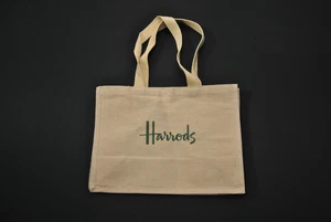 Harrods London Canvas Shopping Tote Bag 1125KS - Bild 1 von 3