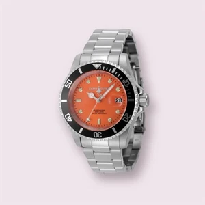 NEW Chase Durer By Invicta Men's 40mm Diver Quartz Orange Dial SS Watch - Picture 1 of 4