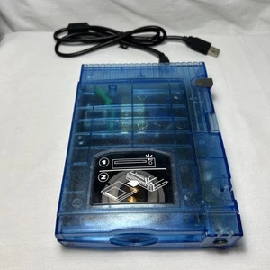 IOMEGA Zip 100 External Disk Drive Blue Z100USB Clear Blue UNTESTED - NO ADAPTER - Picture 1 of 4