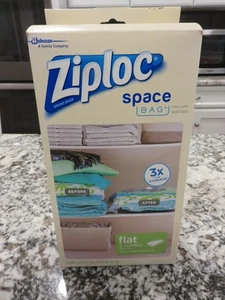 BOLSA ESPACIAL Ziploc Sello al vacío Almacenamiento Ropa/Cama Bolsas 2 Jumbo Flats 35 x 48 - Imagen 1 de 7