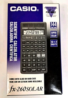 Casio Scientific Calculator fx-260 solar NEW In Original Box Math  - Image 1 of 2