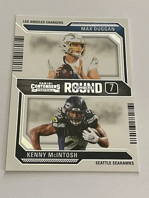 2023 Panini Contenders Round Number Kenny McIntosh #25 RC Insert Seahawks - Image 1 of 2