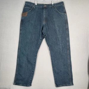 Pantalones de mezclilla Wrangler Riggs ropa de trabajo para hombre 40x30 azul utilitarios - Imagen 1 de 13