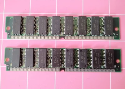 32MB 2x16MB 72-pin FPM Fast Page SIMM 60ns RAMS 5.0V 4Mx32 DRAM Ram Memory Kit - Image 1 of 4