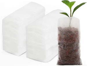 200 Stück Baumschulbeutel Pflanze, biologisch abbaubar Vlies Pflanzen Grow Beutel Stoff Sämlein - Bild 1 von 12