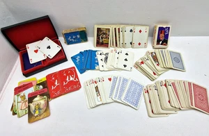 Vintage Mixed Playing Cards Job Lot Universal Dewars Tommy Cooper Bridge Set - Picture 1 of 12