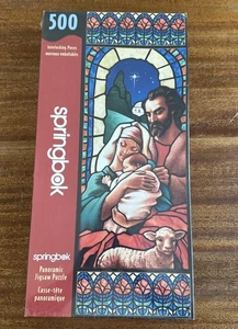 Springbok Panoramic Jigsaw Puzzle Nativity Mary Joseph Baby Jesus New Unopened - Picture 1 of 4