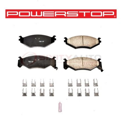 PowerStop Front Disc Brake Pad & Hardware Kit for 1991-1993 Dodge Daytona - as - Image 1 of 4