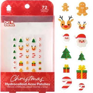 BioSwiss Pimple Patches, Christmas Acne Patch for Zits and Blemishes, Hydroco... - Picture 1 of 6