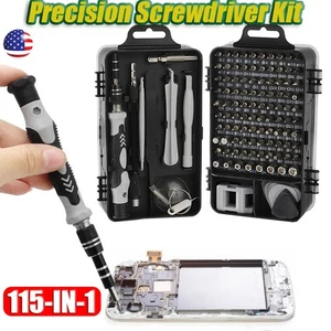 115 in 1 Magnetic Precision Screwdriver Set PC Phone Electronics Repair Tool Kit - Picture 1 of 21