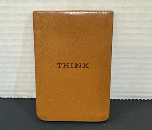 Vintage MCM IBM THINK Mini Notebook Holder Think Book 3”x5” - Picture 1 of 7