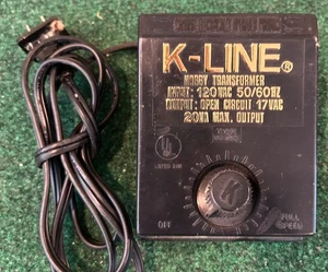 K-LINE K-950 Model Train Transformer, 120VAC To 17VAC, 20Va Max Output, Works - Picture 1 of 4