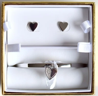 MICHAEL KORS Set Armband Armreif Ohrstecker Edelstahl Farbe: silber MKJ5938040 - Bild 1 von 3