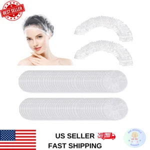 150 PCS Upgrade Disposable Shower Caps. Ceizioes Waterproof Hair Bath Caps Thick - Picture 1 of 8