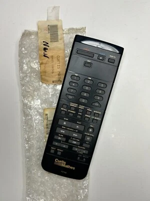Curtis Mathes VSQS0938 TV VCR Remote Control, Black - OEM NOS for GV730, FV730 + - Image 1 of 2