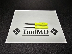 Snap-on Tools NEW 2pc HI VIZ 5" Straight Bent Mini Pocket Prybars PBMB5 PBMS5 - Picture 1 of 6