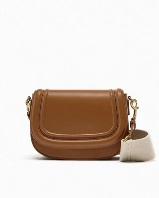 BOLSO BANDOLERA/BOLSO DE HOMBRO CONVERTIBLE VEGANO ZARA Correa de hombro ancha Monograma DY Foto 1 de 4