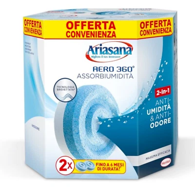 HENKEL ARIASANA AERO 360° RICARICA ASSORBI UMIDITA TAB INODORE PER DEUMIDIFICATORE