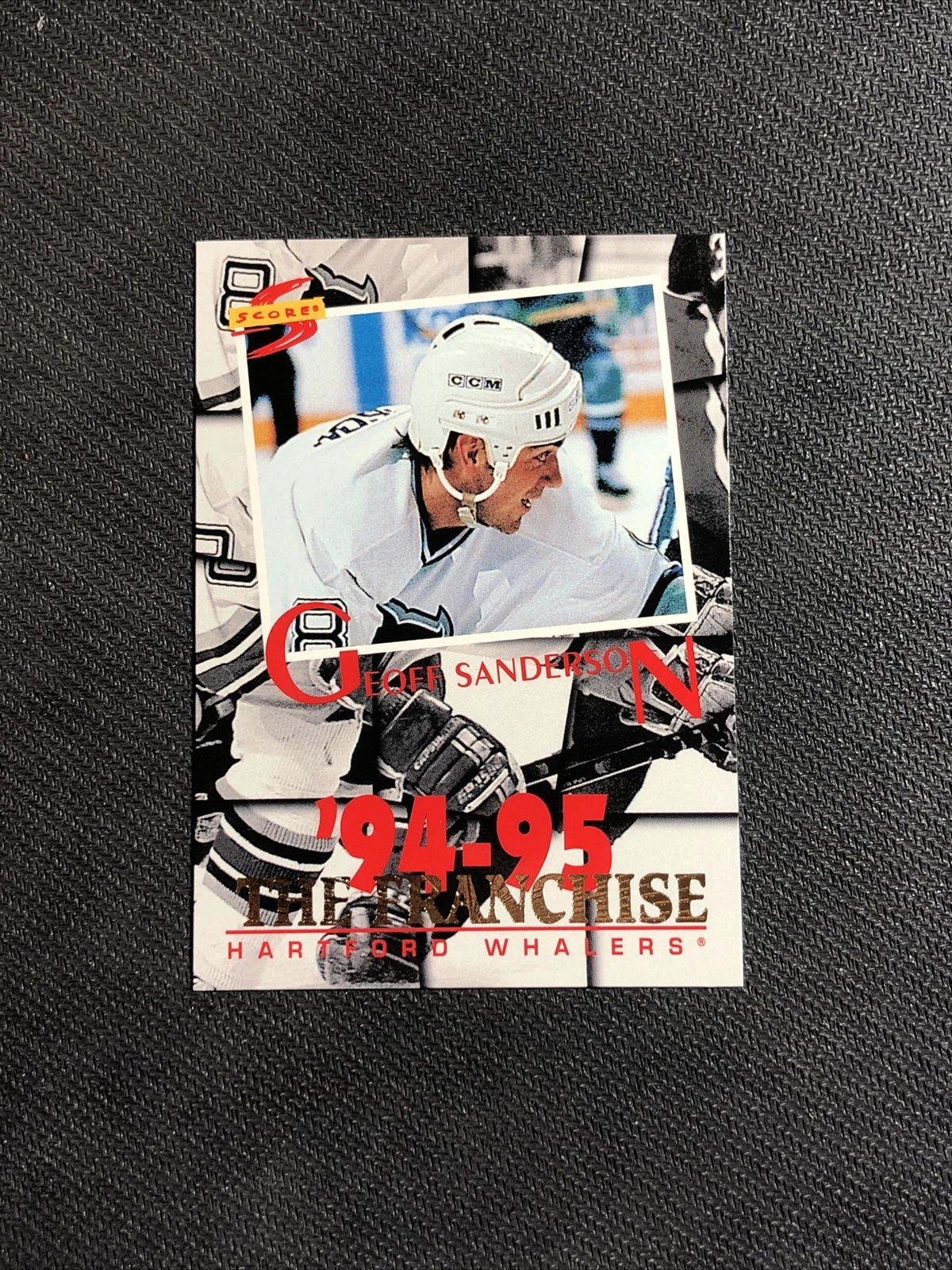 1994-95 PINNACLE SCORE GEOFF SANDERSON THE FRANCHISE #TF-10