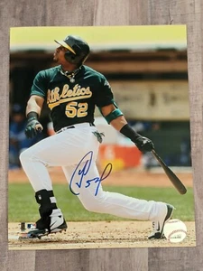 Yoenis Cespedes Signed 8x10 Photo File COA Oakland Athletics A's Tigers Mets A - Picture 1 of 1
