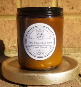 Vanilla Pineapple Tropical Essence Moisturizing Body Butter 8oz Silky Cream TnJs - Picture 1 of 3