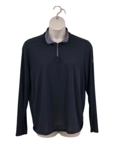 Under Armour Threadborne Pullover Size Large Black Loose Polyester 1/4 Zipper - Picture 1 of 11
