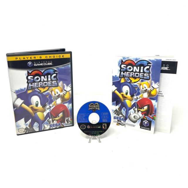 Vintage Nintendo Gamecube Sonic Heroes Video Game Cube Sonic 