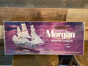 Charles Morgan Historic Whaler 1974 kit modelo barco de madera caja abierta sin montar - Imagen 1 de 8