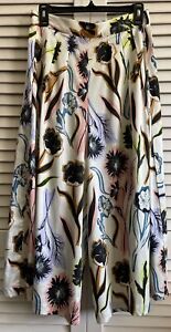corey lynn calter Skirt /Gauchos Size M Floral Slash Pockets