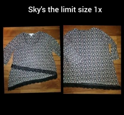 Sky's The Limit Women's Plus Size Blouse Size 1X - Image 1 of 4