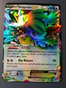 SHAYMIN EX 77/108 POKEMON CARD - Picture 1 of 2