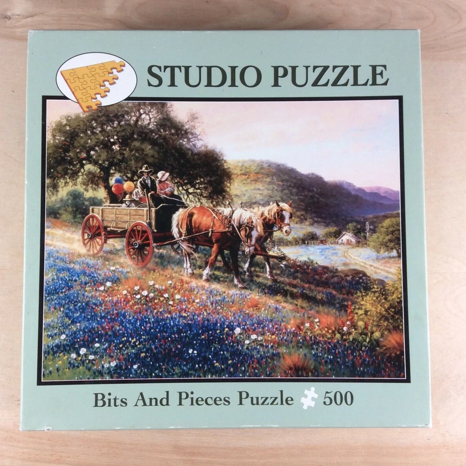 Bits And Pieces Through The Meadow 500 Piece Jigsaw Puzzle - Image 1 of 4