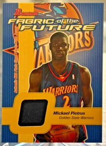 2003-04 Bowman Rookies & Stars Mickael Pietrus RC Fabric of the Future #FF-MP - Imagen 1 de 2