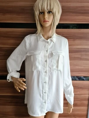 NEXT Ladies Creme Blouse Shirt Size 10 - Image 1 of 4
