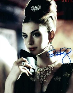 Foto autografiada de 8x10 firmada por Anne Hathaway con certificado de autenticidad - Imagen 1 de 1