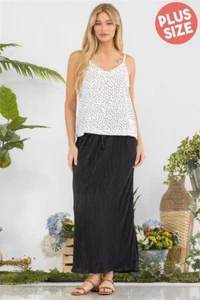 Womens Plus Size White Polka Dot Tank Top 3XL - Picture 1 of 1
