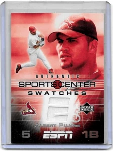 CAMISETA USADA ALBERT PUJOLS 2005 CUBIERTA SUPERIOR ESPN DEPORTE CENTRO JUEGO - Imagen 1 de 1