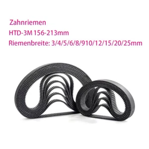 HTD-3M Zahnriemen Geschlossen Synchronriemen Antriebsriemen Belt Breite 3mm-25mm - Picture 1 of 14