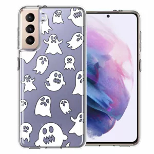 Funda de teléfono de doble capa para Samsung Galaxy S21 Plus Halloween Spooky Ghost - Imagen 1 de 1