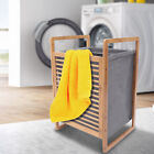 Wooden Bathroom Laundry Hamper Cabinet Clothes Basket Storage Freestanding Home