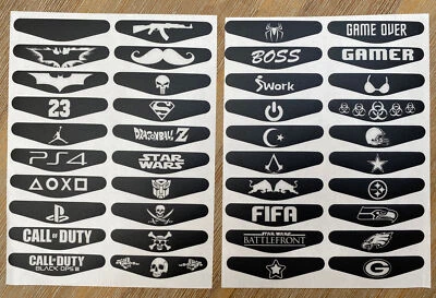 PlayStation 4 Controller Sticker / Aufkleber / Decal + PS4 NEU NFL FIFA - #33-40 - Bild 1 von 3