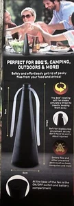 Fly Fan for Table,Fly Swatter Fan for Indoor or Outdoor Meal,Portable Table T... - Picture 1 of 5