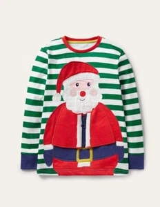 Mini Boden Festliches Shirt Weihnachten Santa Neu mit Etikett Neu 9-10 - Bild 1 von 8