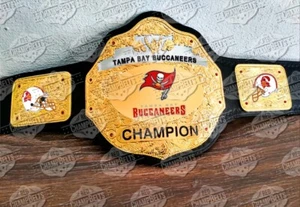 Tampa Bay Buccaneers NFL Championship Belt Adult Size 2mm Brass - Picture 1 of 1