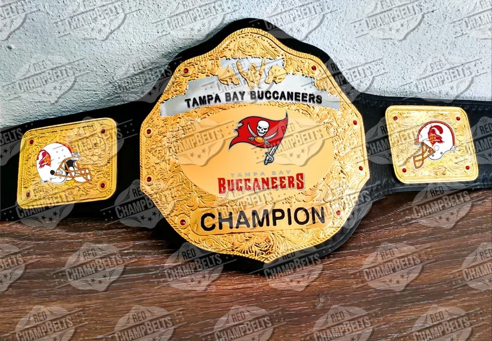 Cinturón Campeonato NFL Tampa Bay Buccaneers Adulto Talla 2mm Latón Foto 1 de 1
