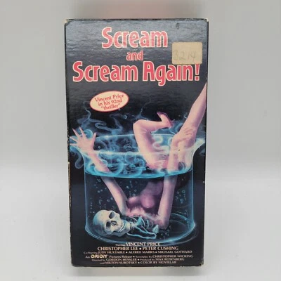 Scream And Scream Again! VHS Horror Rare Cover Vestron Video Version HTF Movie - Image 1 of 4