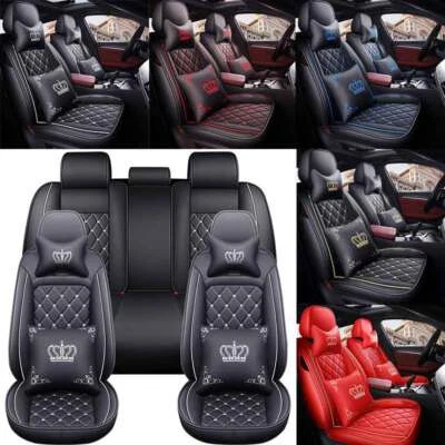 PU Leather Car Seat Cover Full Set For Honda Accord/Civic/CR-V/Clarity/Insight - Image 1 of 4